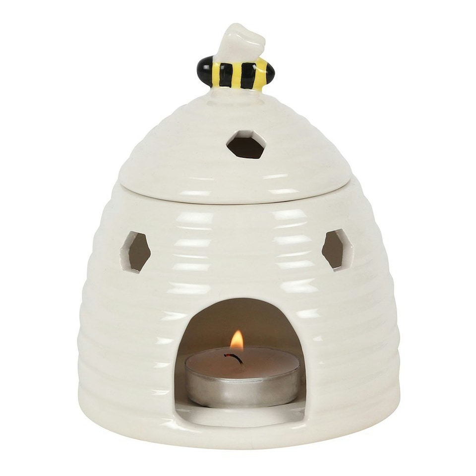 image 1 of Something Different Beehive Oil Burner - White - One Size