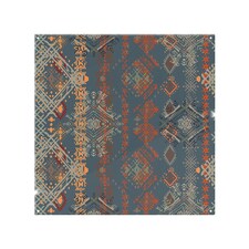 Ethnic Boho Distressed Pattern Splash Back | White