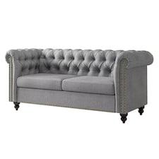 Chesterfield Fabric Button back Sofa Settee - Victoria