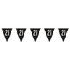 image 2 of Black Glitz Age 21 Holographic Foil Pennant Bunting 274cm
