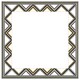 image 4 of Art deco patterned border (Picture Frame) Brown | Oak | M