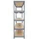 image 4 of 3 x Q-Rax Grey Metal Racking Units 90 x 50 x 180cm Blue