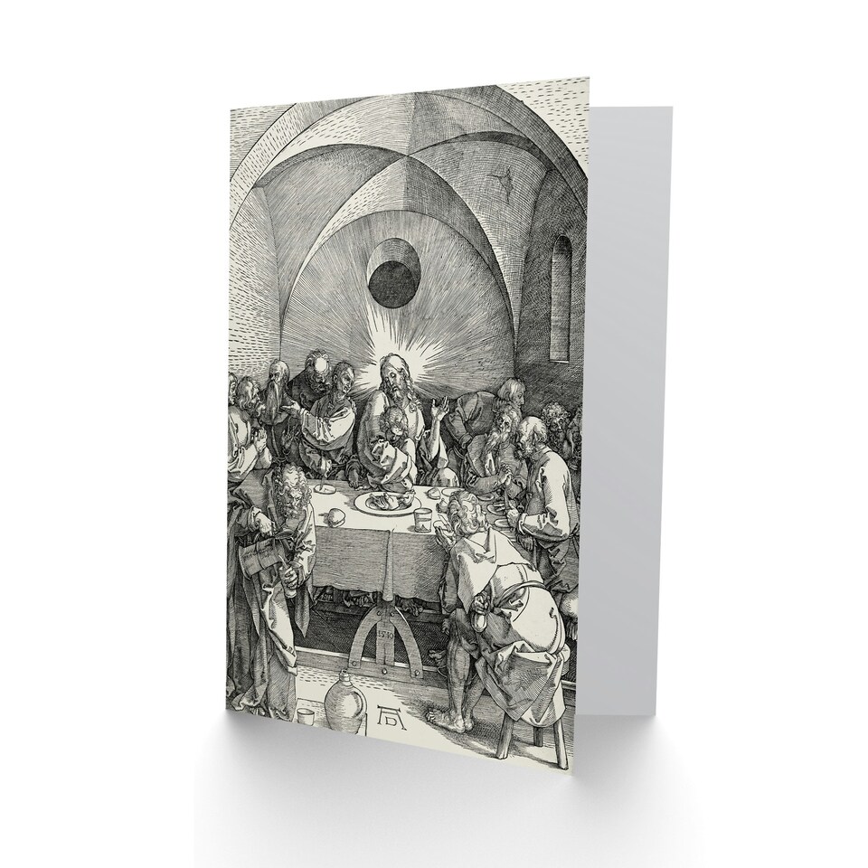 image 1 of Albrecht Durer Art Card Large Passion Series The Last Supper