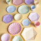 image 3 of Lavender Purple Hexagonal Vert Decor Paper Plates 21cm - Pack of 6