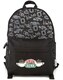 image 2 of FRIENDS Backpack Central Perk Logo Black Zip Stylish Fashion One Size | Black | Black