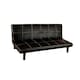 image 1 of Faux Leather Clic Clac Sofa Bed In Black
