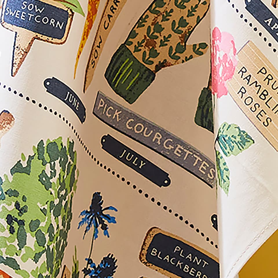 image 1 of Ulster Weavers Time to Grow Tea Towel - Cotton Green
