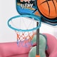 image 9 of HOMCOM 3 Pcs Kids Basketball Set w Hoop Ball Pump Height Fillable Base 3-8 Yrs