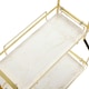 image 3 of Living and Home 2-Tier Kitchen Bathroom Storage Rack - Gold