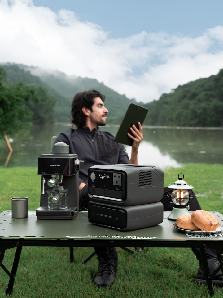 image 1 of EcoFlow River 3 Max portable power station with 576wh capacity & 1200w max power output