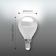 image 4 of BELL Lighting SES E14 LED Golf Ball 4.7W Light Bulb Natural White 4000K