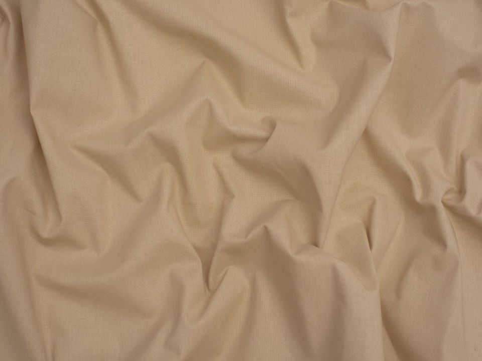 Beige Klona 100% Cotton Fabric for Bag Making, Dressmaking, Quilting, 135cm / 53" Wide - per metre