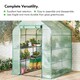 image 2 of VonHaus Walk In Greenhouse with 8 Shelves & PVC Cover