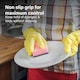 image 2 of Household Gloves 4 Pairs Strong Non Slip Grip Reusable Rubber Gloves Size Medium