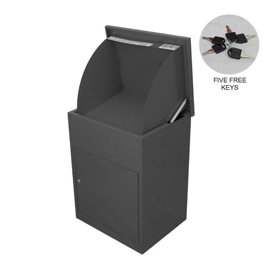 image 1 of Grey Parcel Post Box