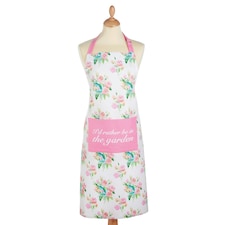 KitchenCraft Apron Pink Rose Cotton Pink