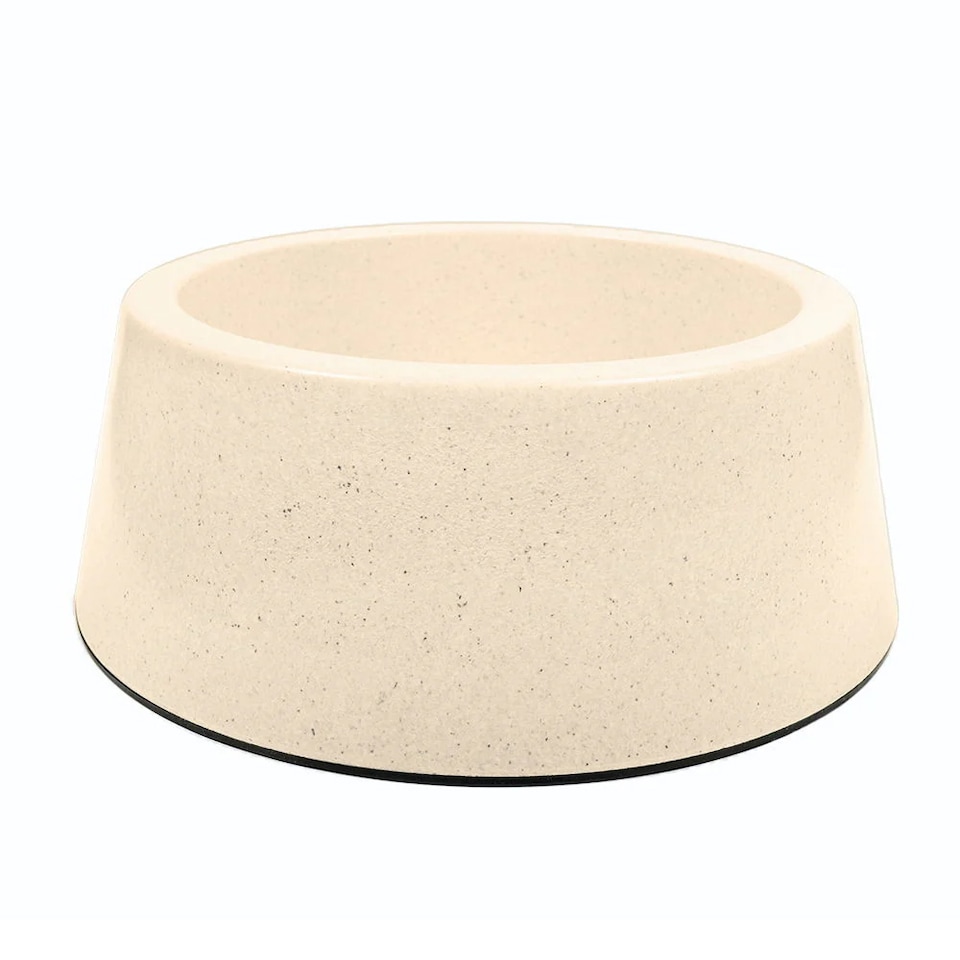 image 1 of Pet Brands Bamboo 2.7L Dog Bowl | Cream | Cream | Medium | 1