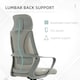 image 5 of Vinsetto Mesh Back Office Chair w/ Adjustable Height Padded Headrest Grey