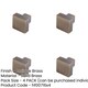 image 2 of 4 PACK Antique Brass Cupboard Knob for Modern Decor - Kitchen Cabinet Knob