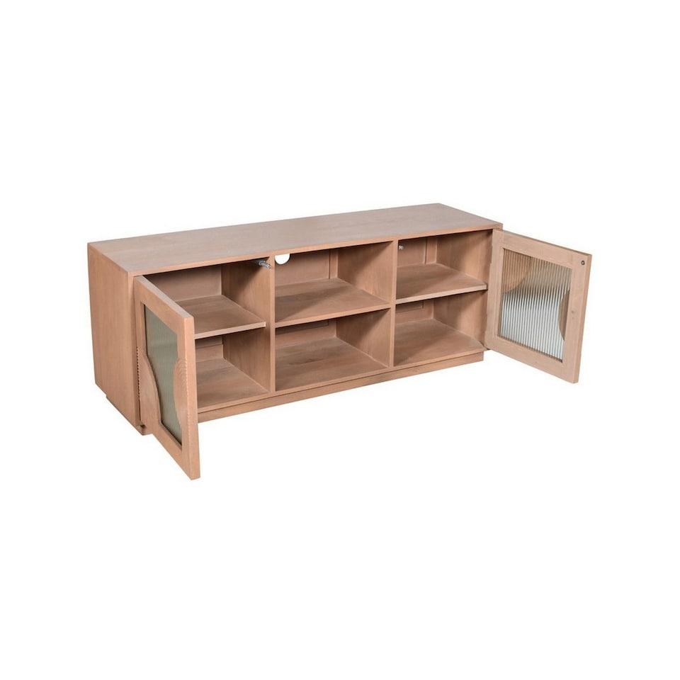 image 1 of Indus Tv Cabinet - Solid Wood - L40 x W145 x H56 cm - Brown