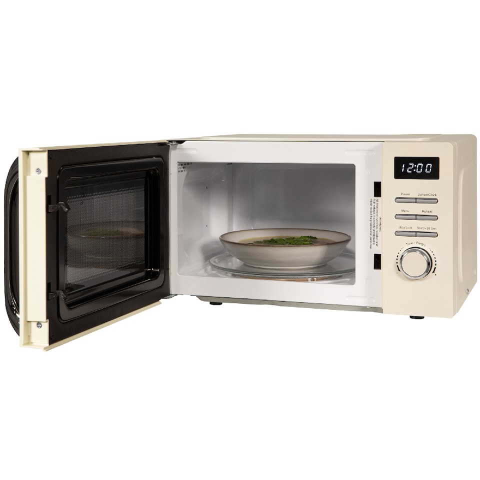 image 1 of Russell Hobbs RHMD818C Cream Microwave 20L Digital Legacy 800W Defrost Function