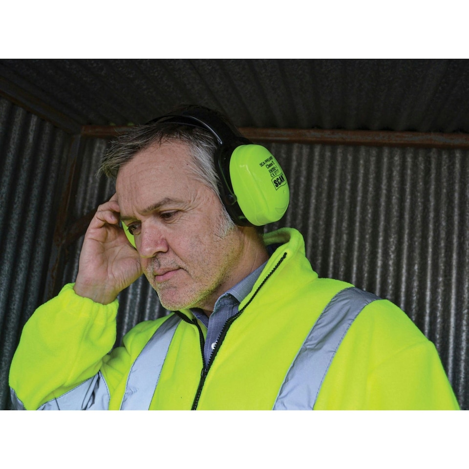 image 1 of Scan Hi-vis Ear Defenders - Multi Colour - One Size Multi | One Size