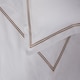 image 2 of Carlton Embroidered Duvet Set Double Bed Taupe