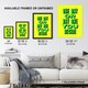 image 3 of One Day Or Day One You Decide Green Yellow Huge Wall Art Print 18X24 In