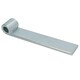 image 3 of HD Strap Tailgate Straight Hinge 160mm Long + 12.5mm Bolt On Gudgeon Pin 2pk Silver