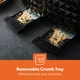 image 4 of GEEPAS 4 Slice Bread Toaster & 1.5L Cordless Electric Kettle Combo Set Textured Design