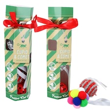 2pk Kitten Cat Christmas Cracker Gift Each Cracker Contains 4 Different Textured Balls