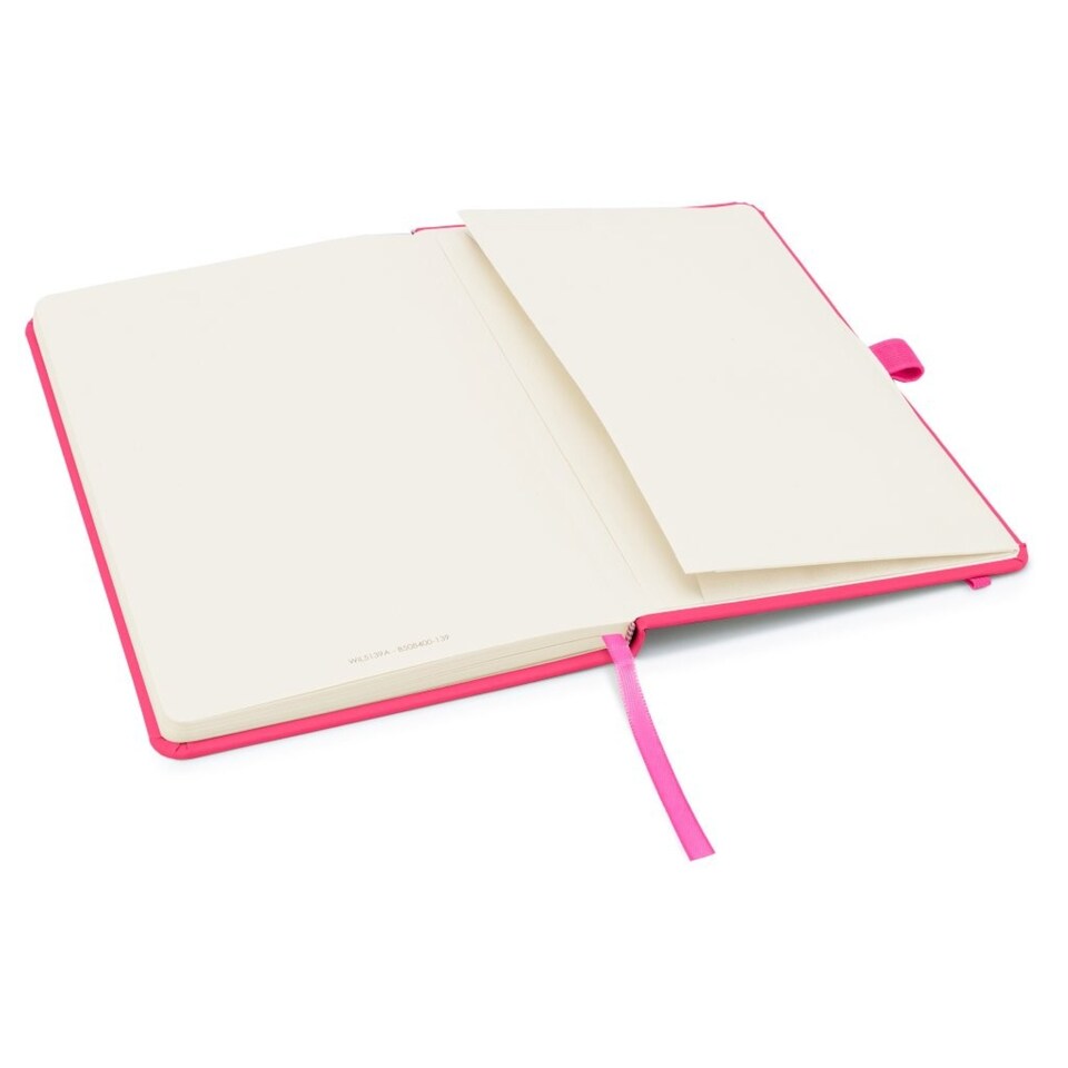 image 1 of Notes London A5 Wilson Lined Page Notebook Neon Pink