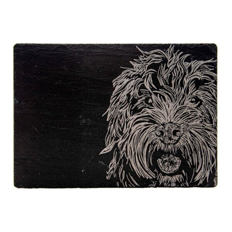 image 1 of The Just Slate Company Cockapoo Slate Cheese Board