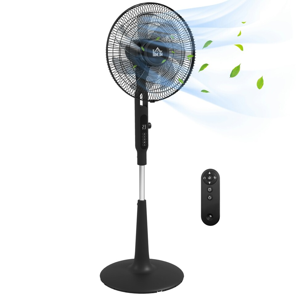 image 1 of HOMCOM Standing Fan with 75 Degree Oscillation Mosquito Repellent Function