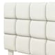 image 4 of Yaheetech 135 cm W x 190 cm L Upholstered Bed Frame Beige
