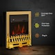 image 4 of HOMCOM Electric Fireplace 1 & 2KW LED Fire Flame for Living Room Golden | Gold