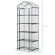 image 5 of Outsunny Mini Greenhouse Outdoor Flower Stand PVC Cover Portable