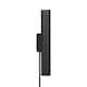image 1 of Nordlux Vico Indoor Wall Light Black Aluminium Sensor GU10 Ribbed - Plug In or Mains Powered , IP20 | Black | Black