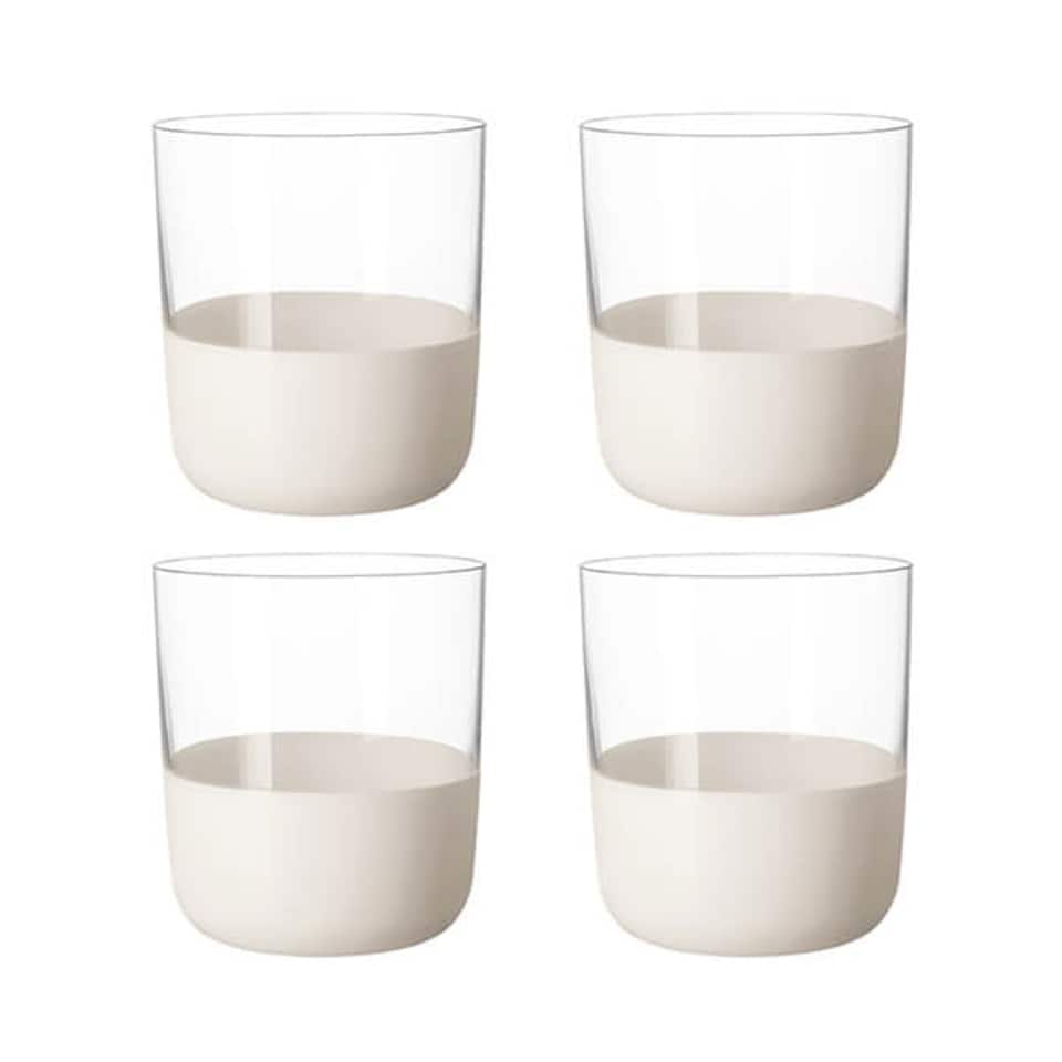 image 1 of Villeroy & Boch Manufacture Rock Blanc Set of 4 Old Fashioned Tumblers