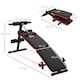 image 5 of HOMCOM Foldable Sit Up Bench 5-Level Adjustable Core Workout for Home Gym Black