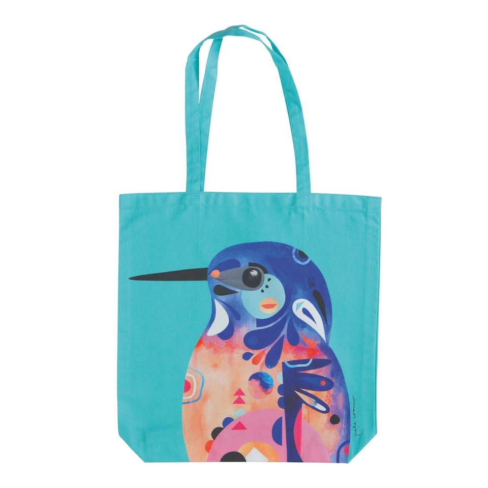 image 1 of Maxwell & Williams Tote Bag Azure Kingfisher Cotton 42x41cm