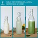 image 4 of Argon Tableware Glass Bottle with Swing Top - 1.1 Litre Clear | 1L
