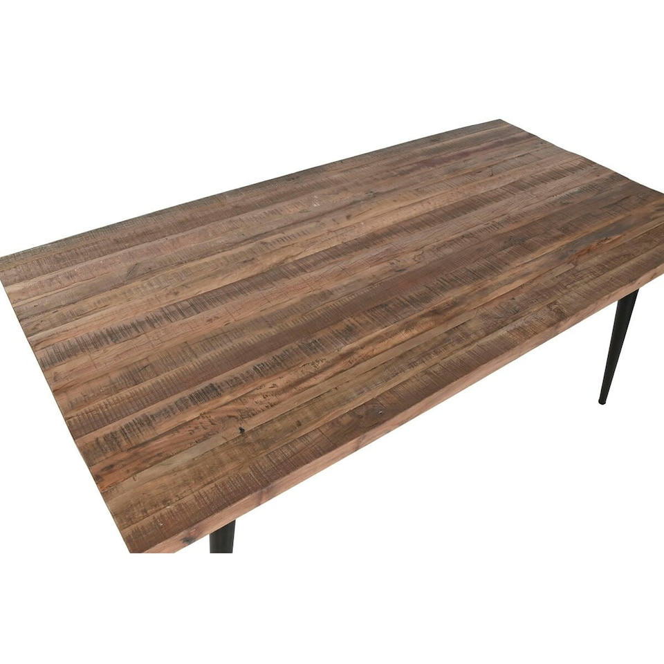 image 1 of Dining Table Home ESPRIT Black Natural Iron Recycled Wood 180 x 90 x 76 cm N/A