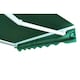 image 2 of Primrose 4.5m Dropdown Plain Green Awning Valance 1m Drop | Green | Plain Green | 1