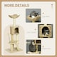 image 3 of PawHut 116cm Cat Tree Tower with Scratching Posts, House, Bed, Ramp, Beige