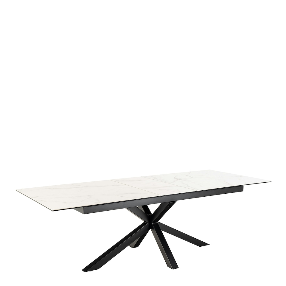 image 1 of Heaven Extendable Dining Table with Ceramic White Top 200cm