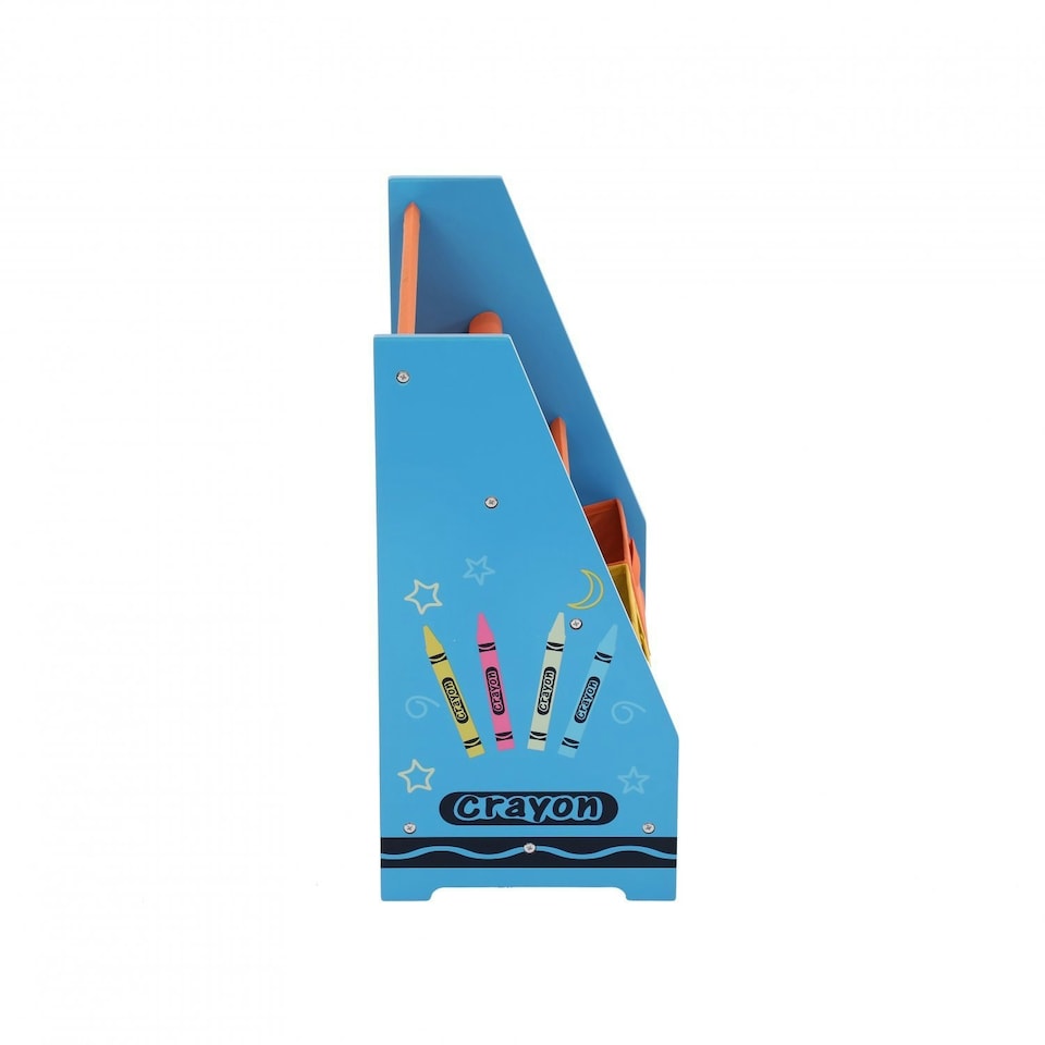 image 1 of Oypla Childrens Organisation Crayon Bookcase Shelf Storage Rack Sling