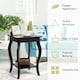 image 6 of COSTWAY Set of 2 End Table Living Room Sofa Side Table Black Black