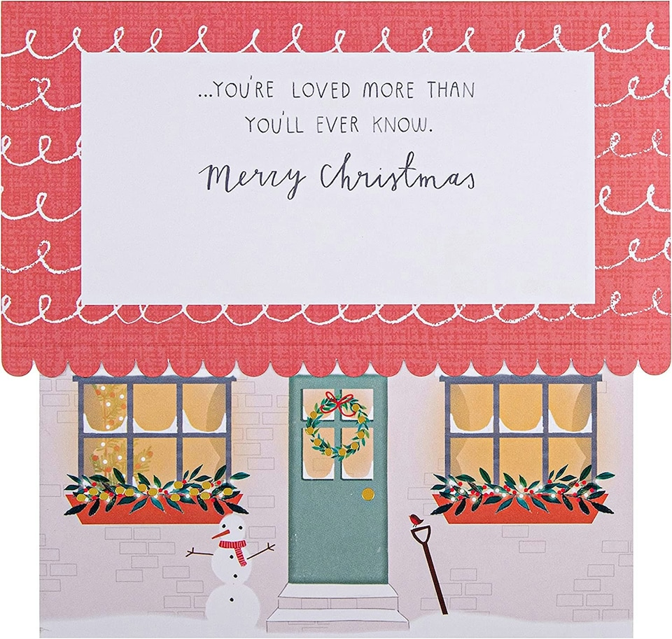 image 1 of Classic Pop-up 3D House Design Mum and Dad Christmas Card