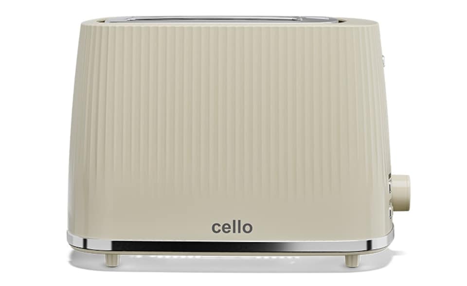image 1 of Cello Textured Cream 2 slice Toaster | Cream | 2 Slice